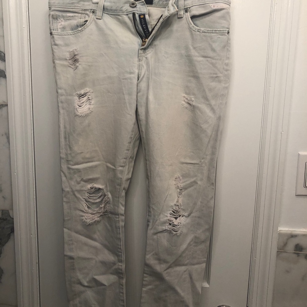 Lucky Brand Distressed Boyfriend Jeans 27